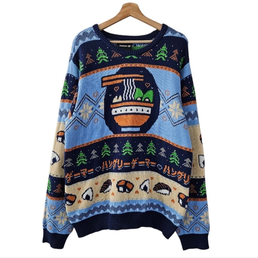 Geeknet Hunger Games Noodles Food Graphic Sweater mens 2X